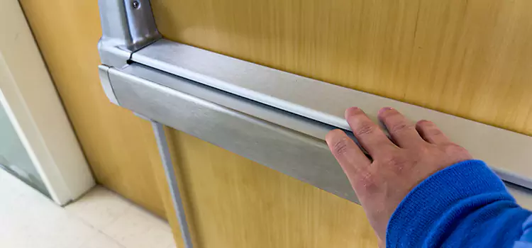 Installing a Push Bar on a Door West Haven